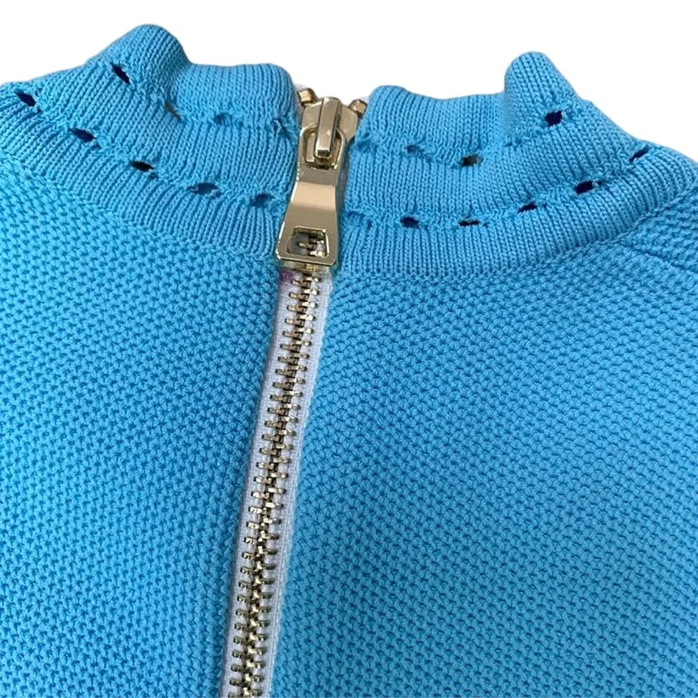 Turquoise Knit Stretch Dress The Kinral - Picture 11 of 11